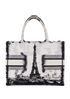 Tour Eiffel Medium Book Tote, back view
